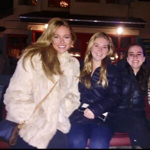 Genuine fur jacket rabbit minx rod coat